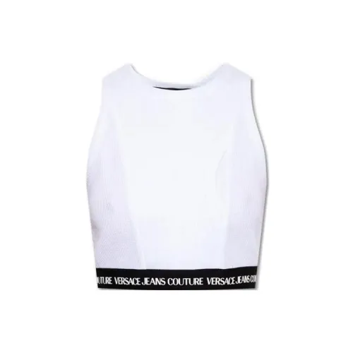 VERSACE JEANS COUTURE Tank Tops Women's White