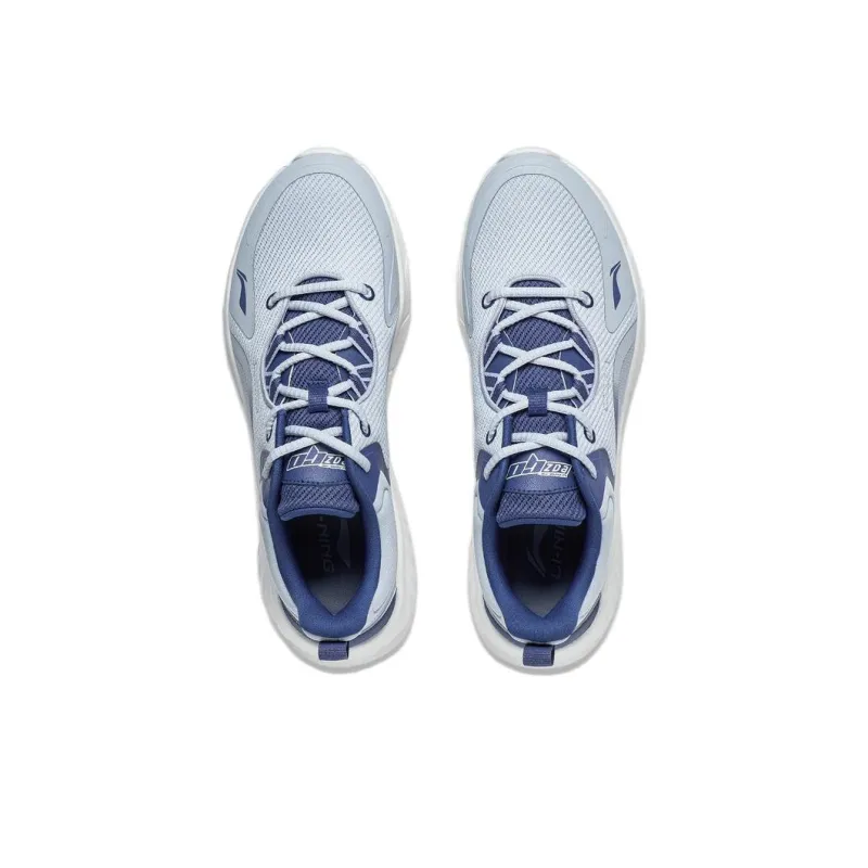 LiNing EasyFit Fle Slip Resistant, Abrasion Resistant, Breathable Low Top Running Shoes Men's Gray Blue-3