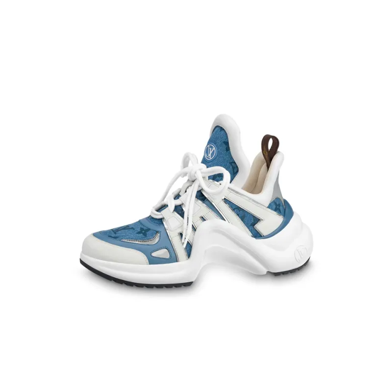 LOUIS VUITTON Archlight Low Top Sports Casual Shoes Women's White Blue-0