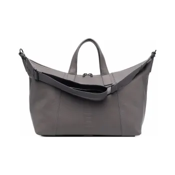 Balenciaga Hourglass Leather Handbag Large Size Men's Gray