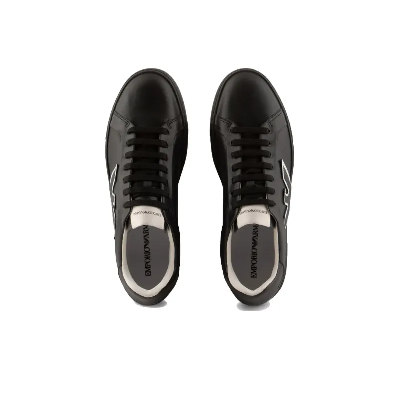 EMPORIO ARMANI Logo embossed Lace up Sneakers-2