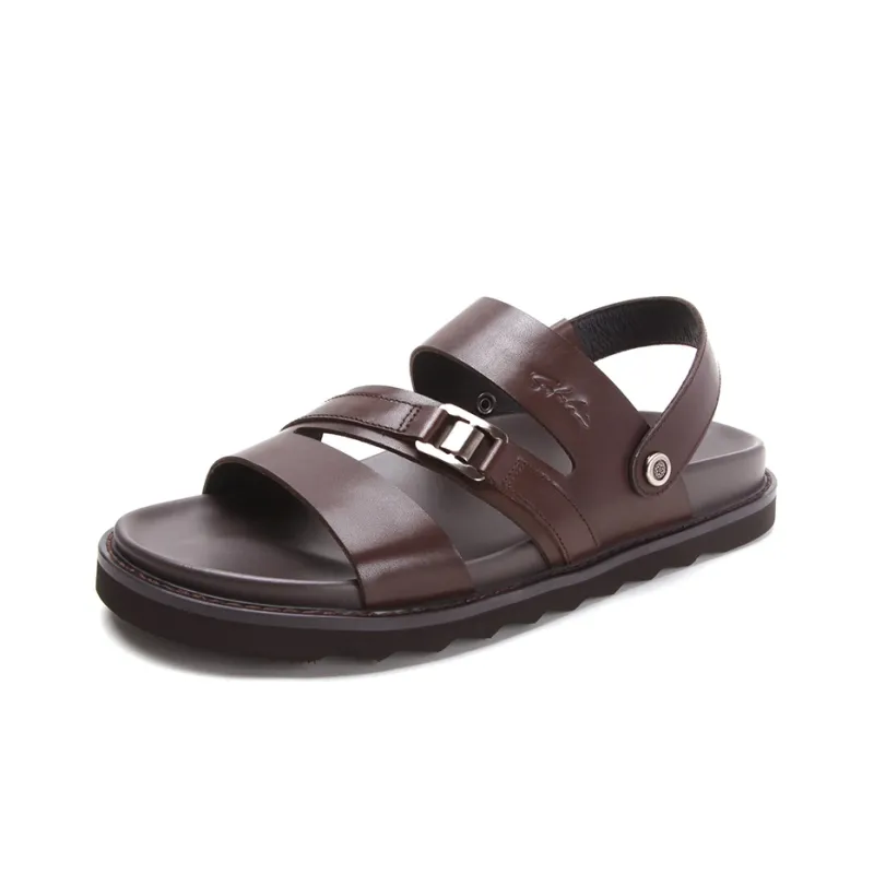 Satchi Stylish Sandals Men's Coffee-1