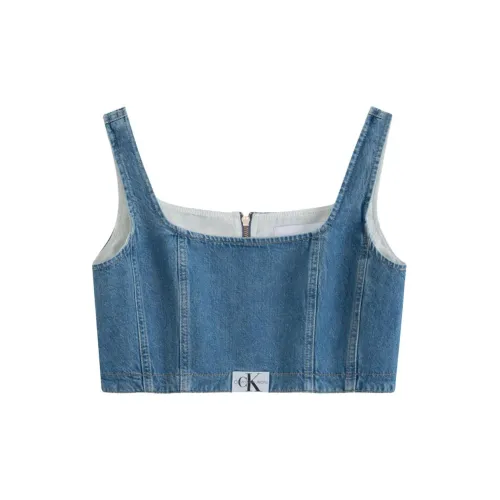 Calvin Klein Tank Tops Women's Denim Blue