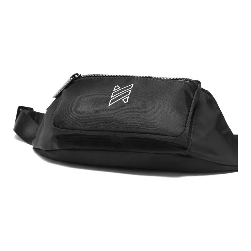 NOMK Oxford Shoulder Bag, Crossbody Bag, Sling Bag, Fanny Pack Unisex Black-4