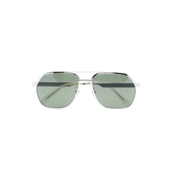 GUCCI Sunglasses Men Silver
