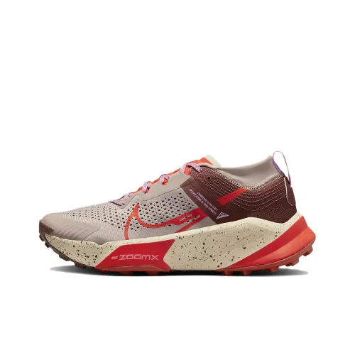 Nike ZoomX Zegama Trail Diffused Taupe Dark Pony Sanddrift Picante Red