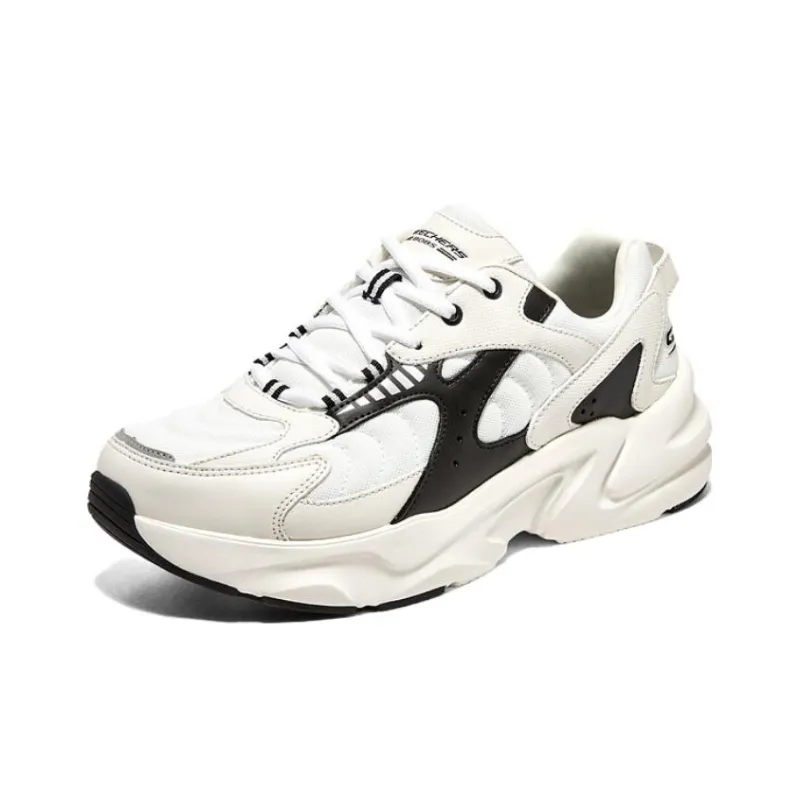 Skechers BOBS BAMINA 2 Cushioning Wear Resistant Low Top Casual Shoes Men's Black White-1