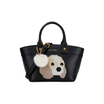 Hush Puppies Cow Leather Cartoon Bag, Handbag, Crossbody Bag Regular Women's Brown