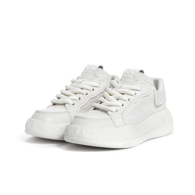 BOSSSUNWEN Whirlwind Ice Cream Stylish Skateboarding Shoes Men's White-1