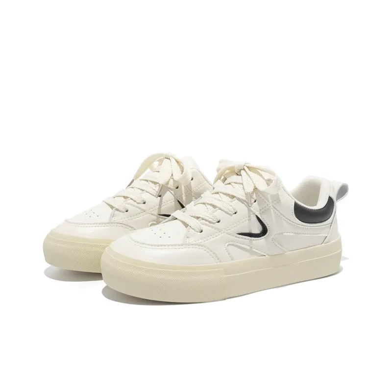 TUOPIN Cleanfit White Sneakers Lightweight And Breathable Low Top Skateboard Shoes Unisex-7
