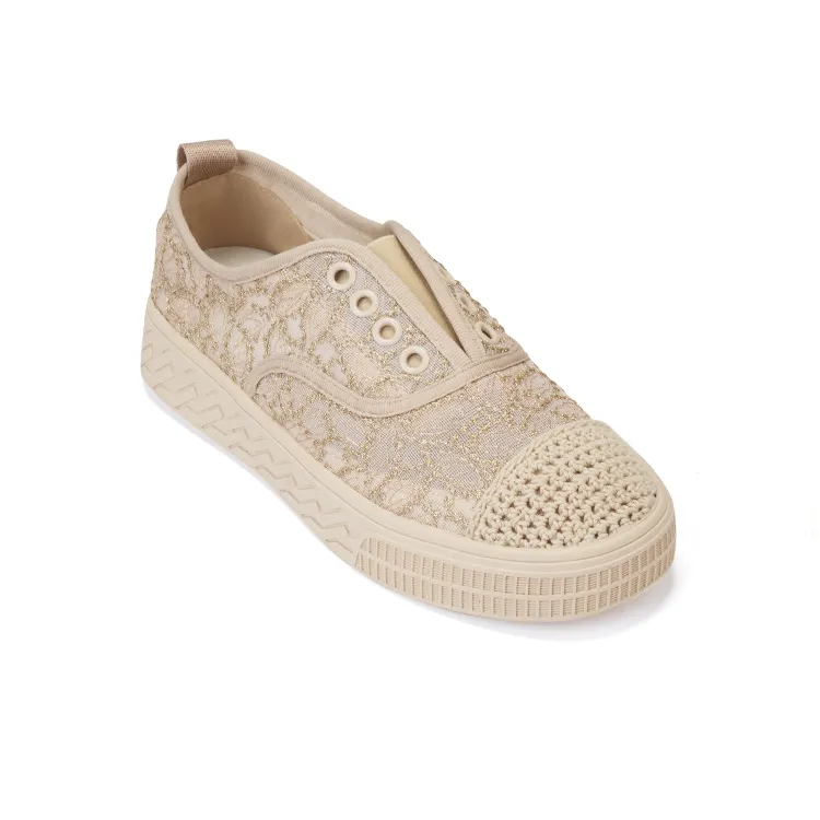 OMS Skateboard Shoes Women's Low Top Black/Apricot-8