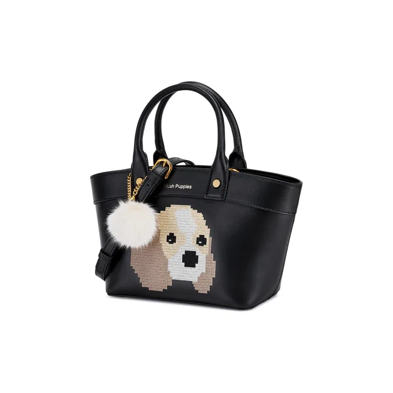 Hush Puppies Cow Leather Cartoon Bag, Handbag, Crossbody Bag Regular Women's Brown-1