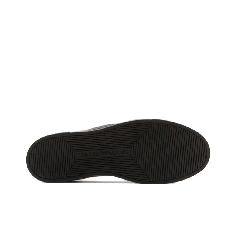 EMPORIO ARMANI Logo embossed Lace up Sneakers-4
