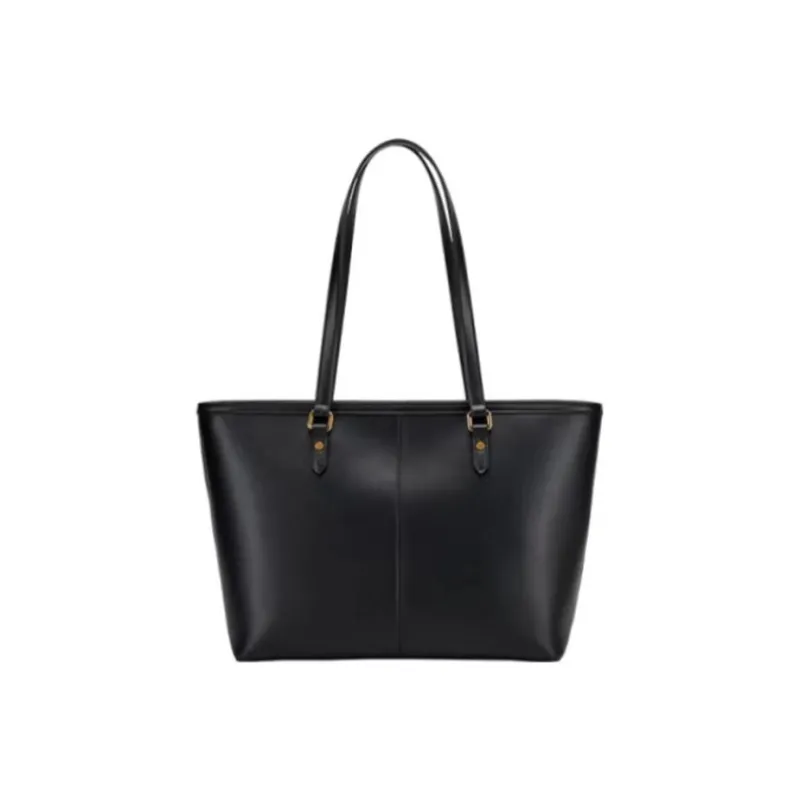 Hush Puppies Cow Leather Tote Bag Shopping Bag Handbag Shoulder Bag Medium Size Women's Brown-6