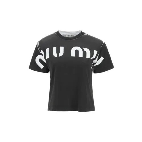 MIU MIU T-Shirts Women's Black