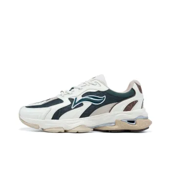 LI-NING 1990 Lava Anti-Slip Wear-Resistant Low-Top Sports Casual Shoes Men's Beige White Pine Jasper