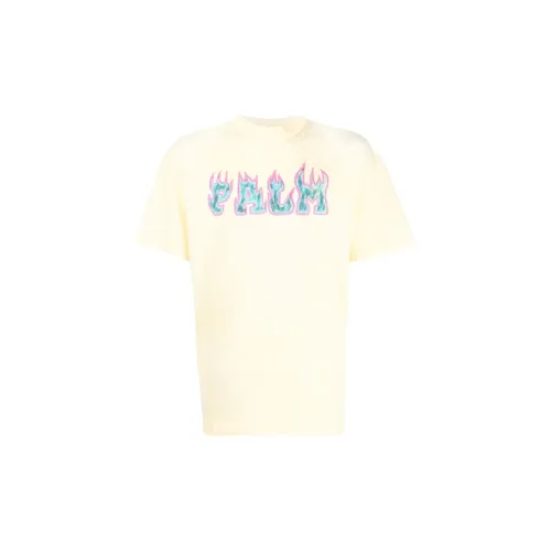 PALM ANGELS Logo Flames Vint Tee 