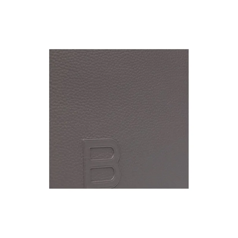 Balenciaga Hourglass Leather Handbag Large Size Men's Gray-2