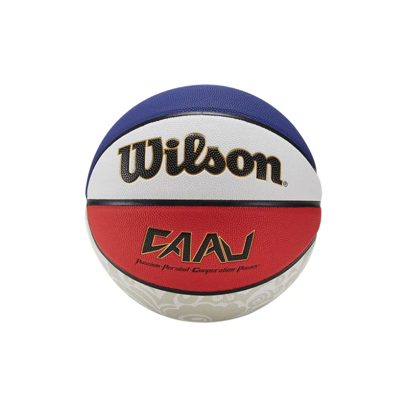 Wilson x CAAU PU Basketball Red Blue White Size 7 Ball Training Unisex-3