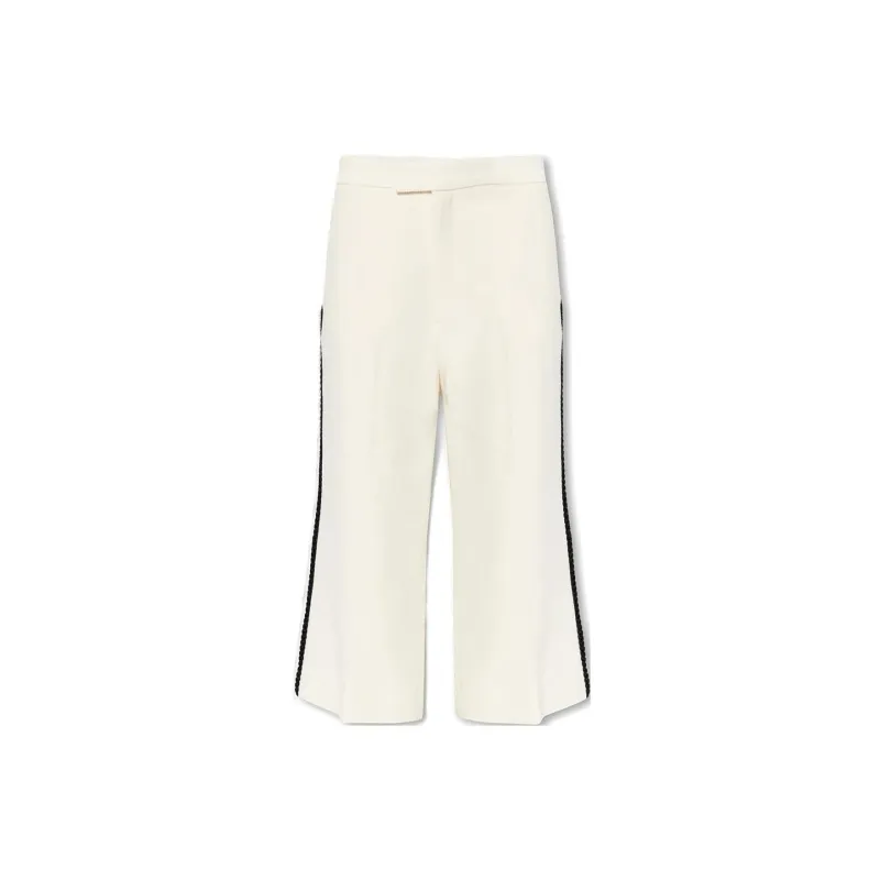 GUCCI Wide Leg Tweed Trousers-0