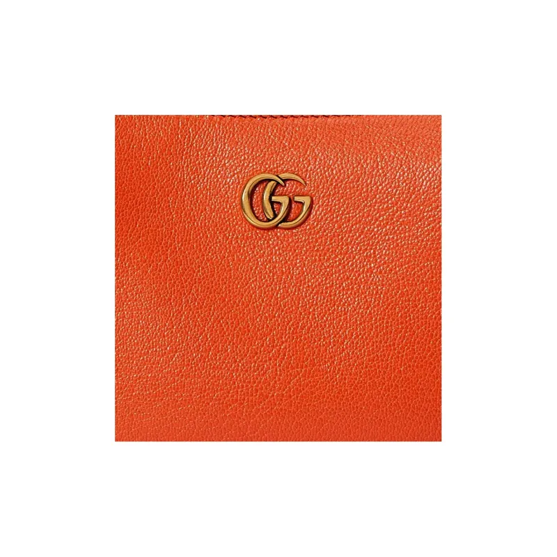 GUCCI Aphrodite Leather Shoulder Bag, Pochette, Handbag, Shoulder Bag Women's Orange-7