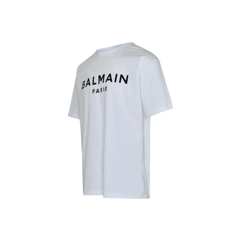 BALMAIN Logo Printed Crewneck T Shirt-2