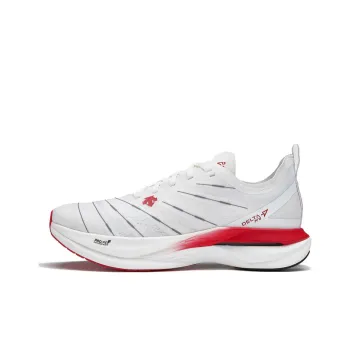 DESCENTE AWAKEN Windbreaker Running Series Awaken Windproof Running Collection Low Top Running Shoes Men's White Red