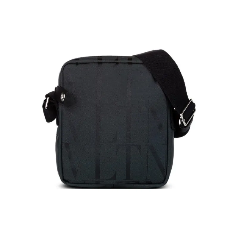 Valentino VLTN Nylon Shoulder Bag Crossbody Bag Small Size Men's Black-2