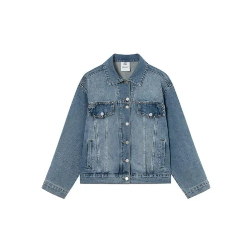 ITIB X OHLABOY Co-brand Denim Jackets Women's Blue