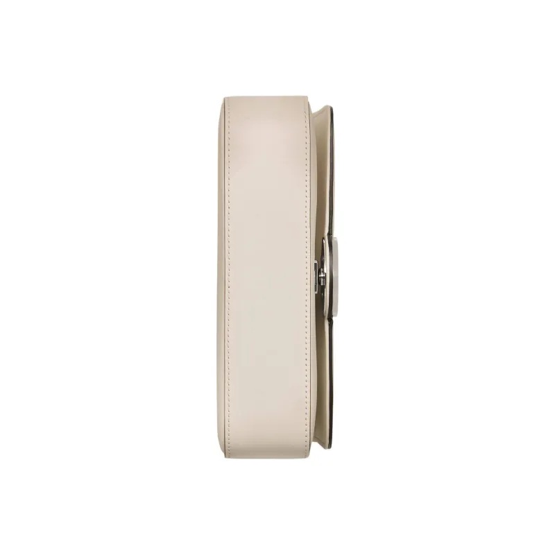 GUCCI Leather Handbag Shoulder Bag Crossbody Bag Mini Women's White-4
