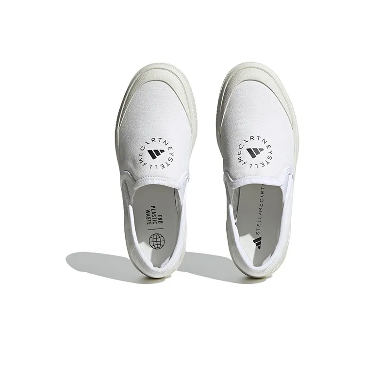 Adidas Court Slip On By Stella McCartney Cloud White Core Black-3