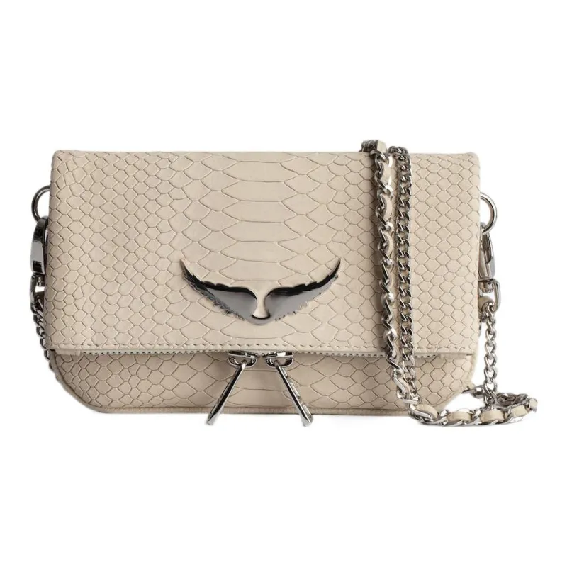 Zadig & Voltaire Cow Leather Handheld Shoulder Bag Crossbody Bag Extra Mini Women's Ecru-0