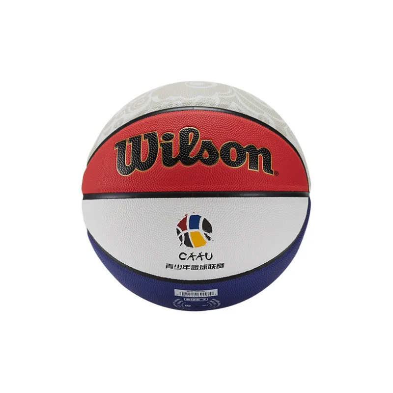 Wilson x CAAU PU Basketball Red Blue White Size 7 Ball Training Unisex-0