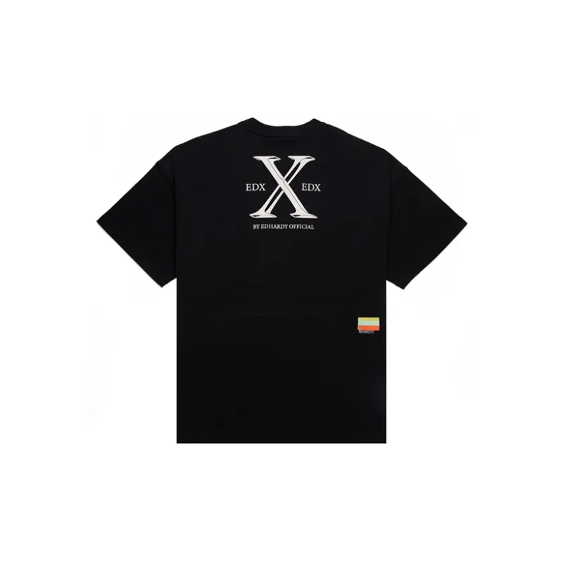 ED HARDY X T Shirts Unisex Black-1