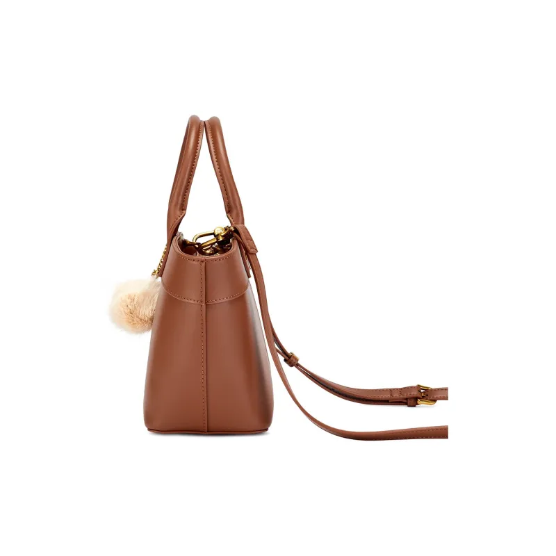 Hush Puppies Cow Leather Cartoon Bag, Handbag, Crossbody Bag Regular Women's Brown-12