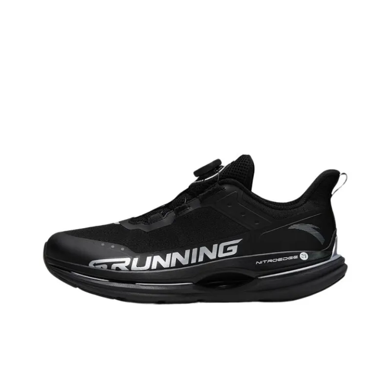 Anta Anti-Slip Wear-Resistant Low-Top Running Shoes Men's Black-0