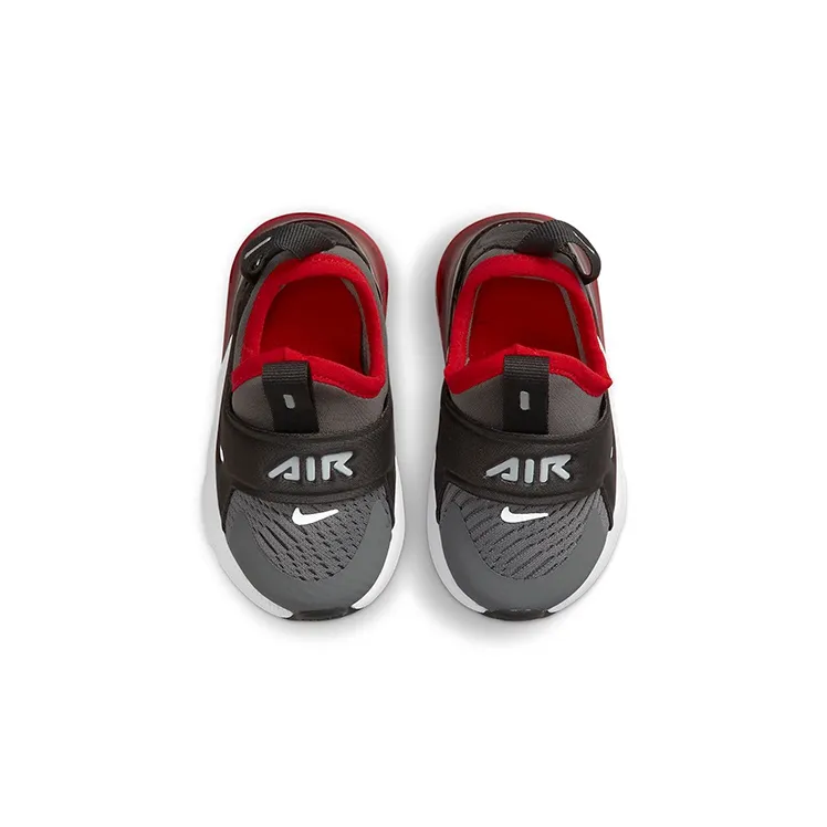 Nike Air Max 270 Extreme Slip Resistant Cushioning Breathable Low Top Toddler Shoes Black Gray Red Infant And Toddler-3