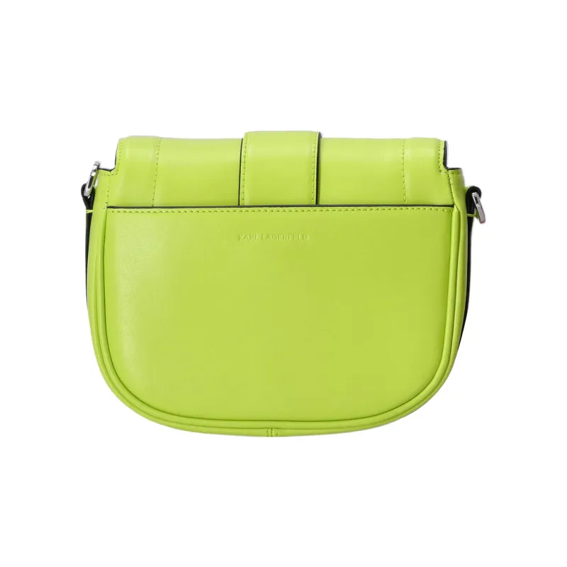 KARL LAGERFELD Cow Leather Crossbody Bag, Shoulder Bag Women's Green-3