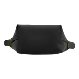 LONGCHAMP Le Pliage Club Canvas Dumpling Bag Coin Purse Unisex Gray Yellow