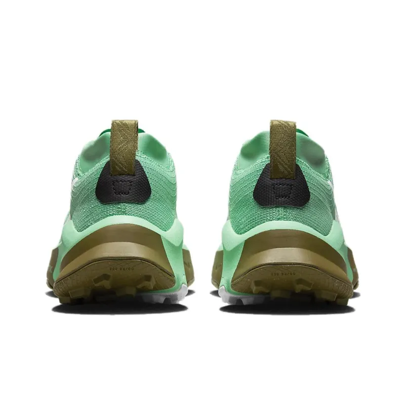 Nike ZoomX Zegama Trail Spring Green Olive Flak Black White-4