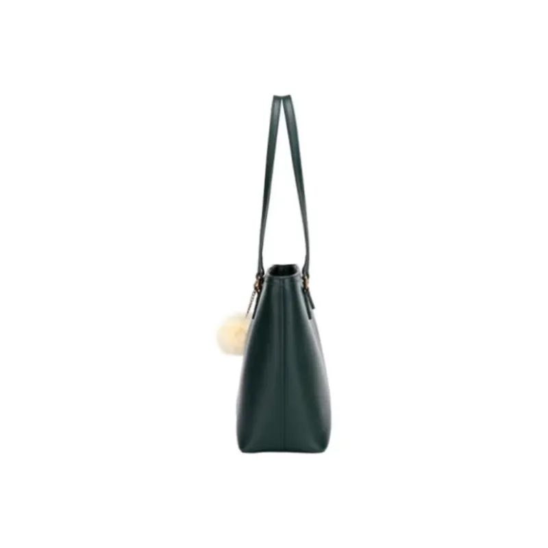 Hush Puppies Cow Leather Tote Bag Shopping Bag Handbag Shoulder Bag Medium Size Women's Brown-12