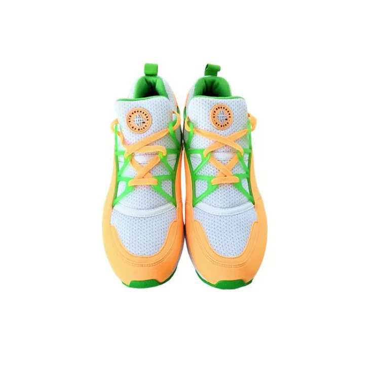 Nike Air Huarache Light 'Atomic Mango' Cushioned Slip Resistant Low Top Running Shoes Men's Yellow Green White-1