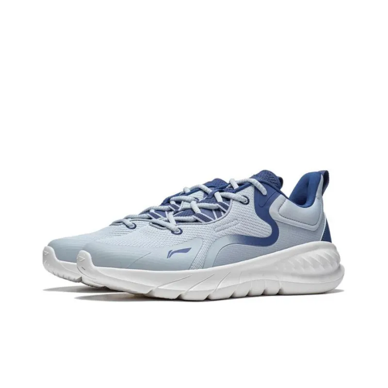 LiNing EasyFit Fle Slip Resistant, Abrasion Resistant, Breathable Low Top Running Shoes Men's Gray Blue-2