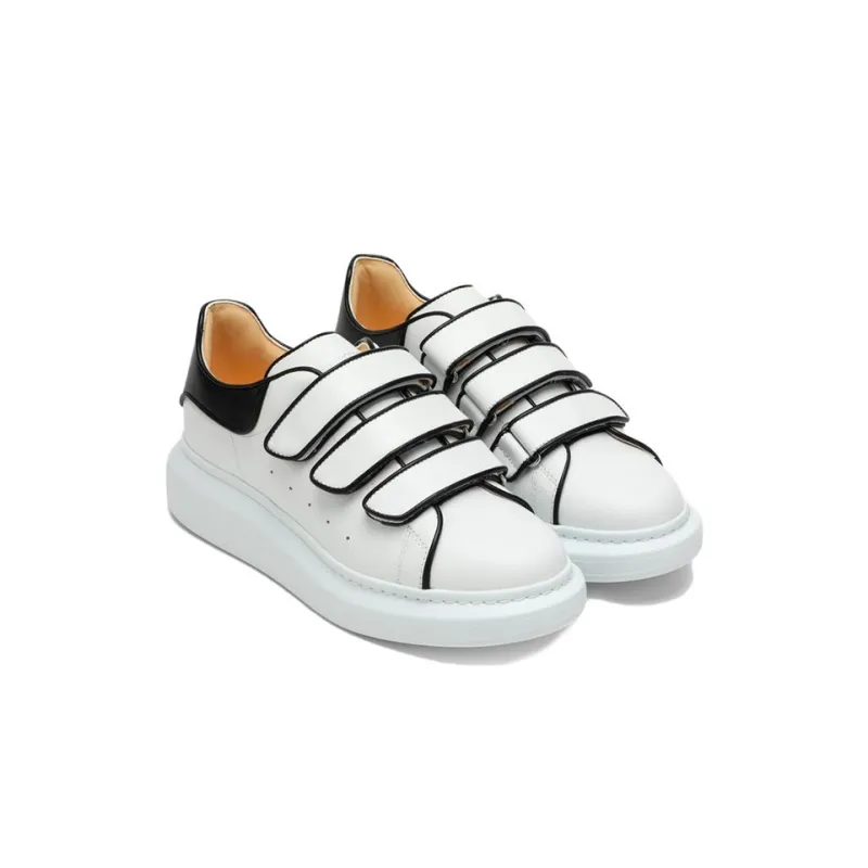 Alexander McQueen Oversize Sole Sneakers 'White Black' Women's-1