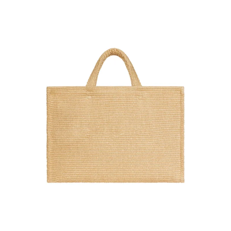 GIVENCHY Raffia Tote Bag Shopping Bag Handbag Large Size Women's Natural-2