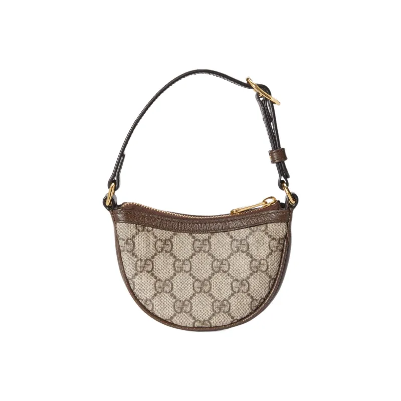 GUCCI Ophidia Canvas With Leather Handbag, Shoulder Bag Women's-2