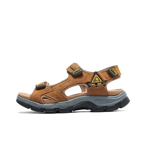 CAMEL Beach Sandals Men Yellow