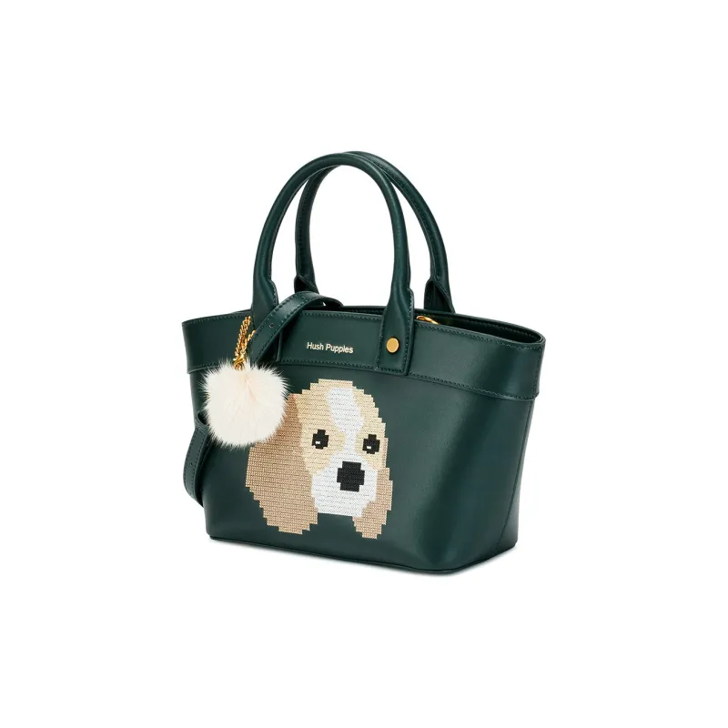 Hush Puppies Cow Leather Cartoon Bag, Handbag, Crossbody Bag Regular Women's Brown-6