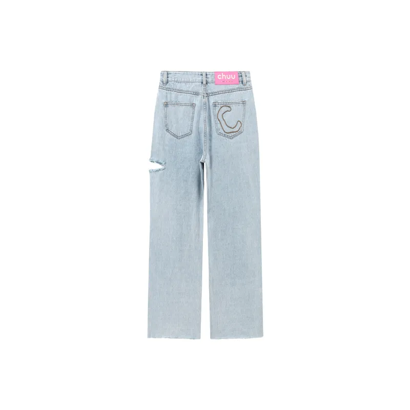 CHUU Jeans Women's Light Denim Blue-1