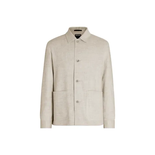 Zzegna Jackets Men Off White